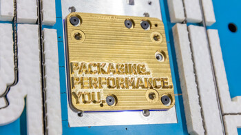 Embossing die with Packaging Performance You lettering in corrugated cutting-die | © Marbach Group