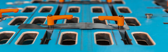 Upper part of the universal sheet delivery for machines in 102-106 and 142-145 format | © Marbach Group