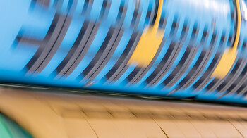 Corrugated board rotary cutting-die from Marbach in use on a rotary die cutter. More performance. | © Marbach Group
