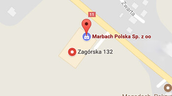 Google Map - Marbach location Poland