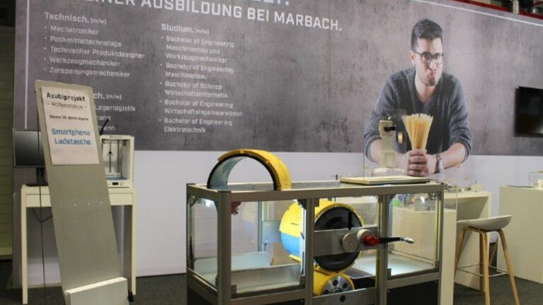 Marbach Stand Bildungsmesse Heilbronn 2018.