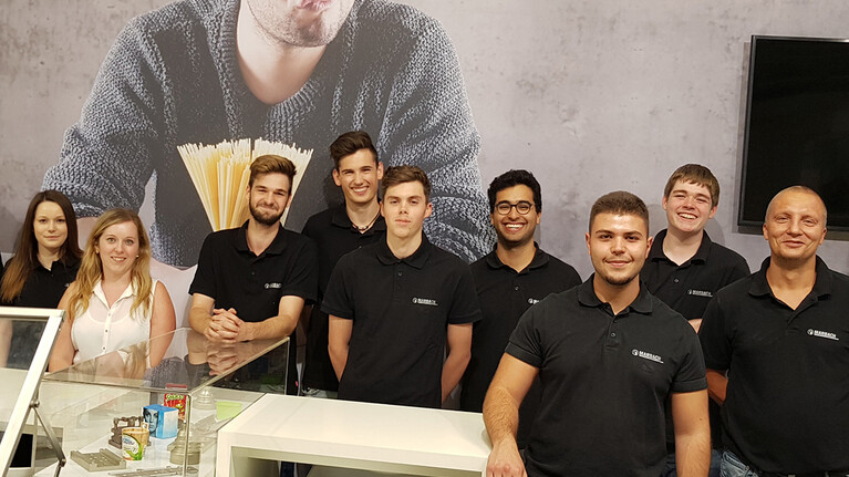 Marbach Azubis auf dem Bildungsmessestand 2018