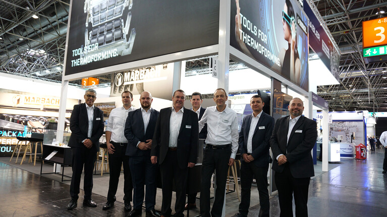 Marbach Standbesatzung auf der K-Messe 2022 | © Marbach Group