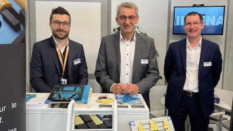 Marbach Standbesatzung auf der Prod&Pack 2025 Messe in Lyon | © Marbach Group