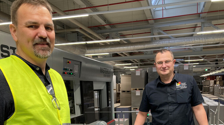 Marbach visit at Leopold Verpackungen with mplaten|cleaner | © Marbach Group