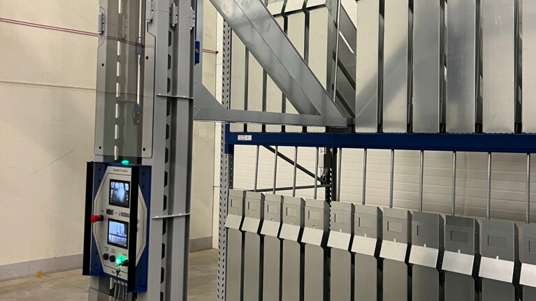 Marback storage system MDSS at the company ADAMS Packaging | © ADAMS