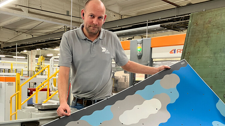 Marbach digital zone levelling DZL|foil in use at DS Smith | © DS Smith