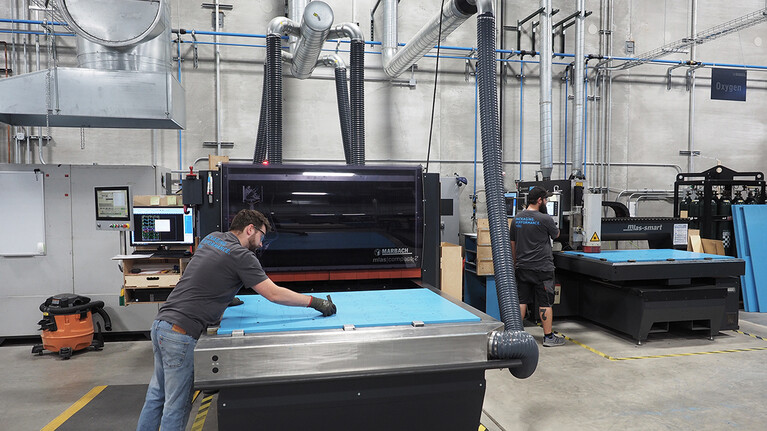 Laserabteilung bei Marbach America in Michigan City | © Marbach Group