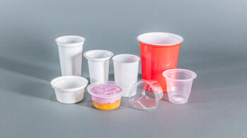 Thermoformed Dairy Cups and Sealed rim cups, produced with Marbach thermoforming tools. | © Marbach Group
