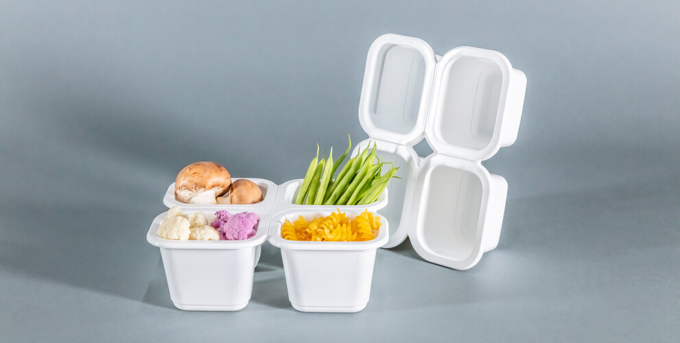 Mit den Thermoformwerkzeugen von Marbach können Sie Mehrkammer-Schalen mit Perforation zum portionieren problemlos herstellen. Identisch und funktional. Jetzt informieren. | © Marbach Group