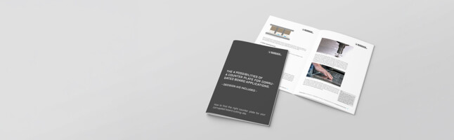 Exclusive white paper. The 4 possibilities of a counter palte for corrugated cardboard applications. | © Marbach Group