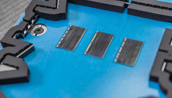 Marbach Stanzformtechnik Wellpappe Haltepunktwechselsystem Anpassung Schneidlinien