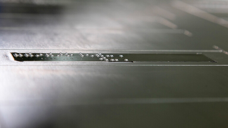 cutting-die braille embossed packaging