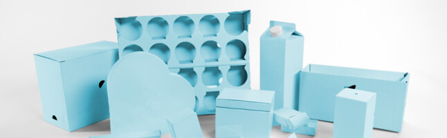 packaging made of paperboard, corrugated board & plastic