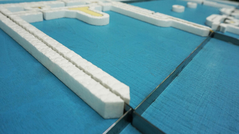 Stanzform marbaspeed für Wellpappe Verpackungen, cutting-die for corrugated board packaging