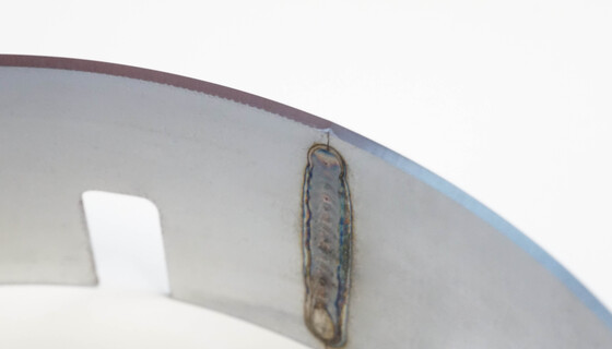 geschweisster Linienstoß Stanzform Schneidlinie, welding technology for rule joints 