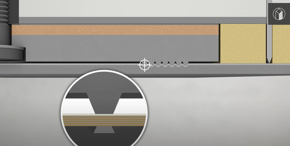 rillplattenform | crease plate die  Animation | © Marbach Group