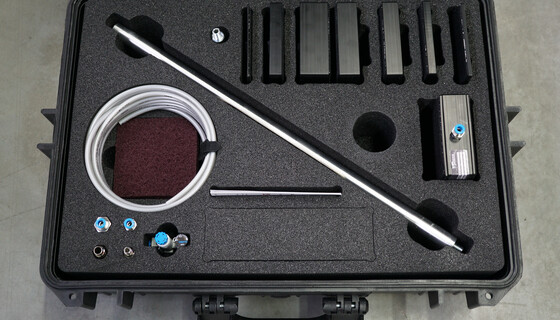 The platen cleaning device mplaten|cleaner-smart comes in a practical case | © Marbach Group