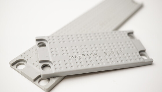 marbabraille-Matrizen für eine optimale Ausformung von Braille-Punkten. | © Marbach Group