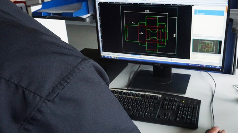 Marbach Dienstleistungen. Verpackungsentwicklung nach CAD.