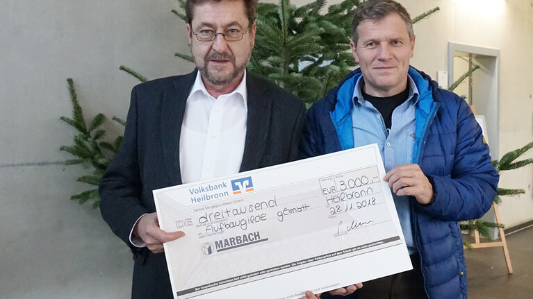 Christmasdonation 2018 _ Peter Marbach _ Hans-Martin Klenk _ Aufbaugilde Heilbronn