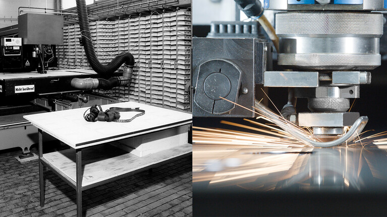 Laserschneiden früher und heute | © Marbach Group