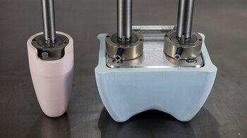 Marbach thermoforming tool with punch and die and plug with Mafox P quick-change system