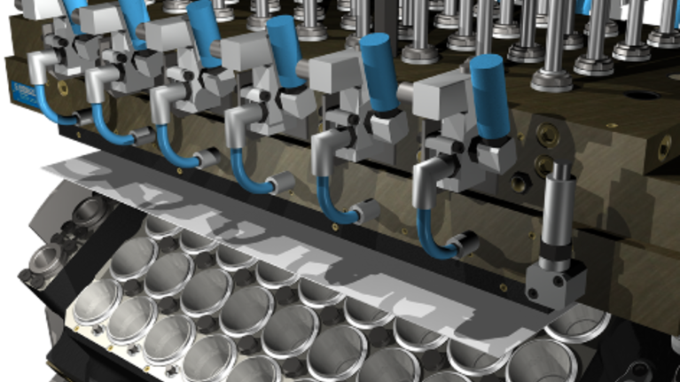 Marbach Luftspartechnik für schnellere Entlüftung und höhere Taktzahlen für Thermoformwerkzeuge